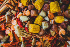 seafood boil from JJ Crab House Ann Arbor